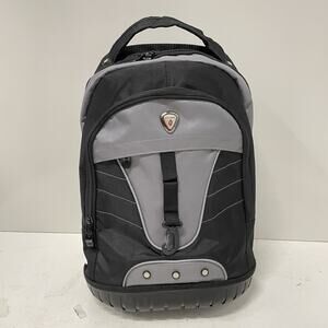 CALPAK “Night Vision” 18" Rolling Carry On Backpack 6 Compartment Luggage EUC